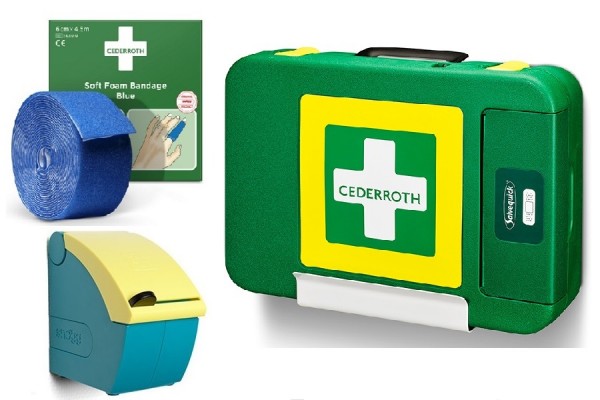 apteczka przenośna cederroth first aid kit xl- bardzo duża ref 390103 + automat soft next snögg + bandaż piankowy cederroth ref 51011010 gratis cederroth promocje 2